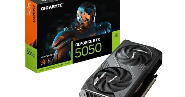 Gigabyte Nvidia Graphic Card RTX 5050 8GB DDR6 Dual Fan |